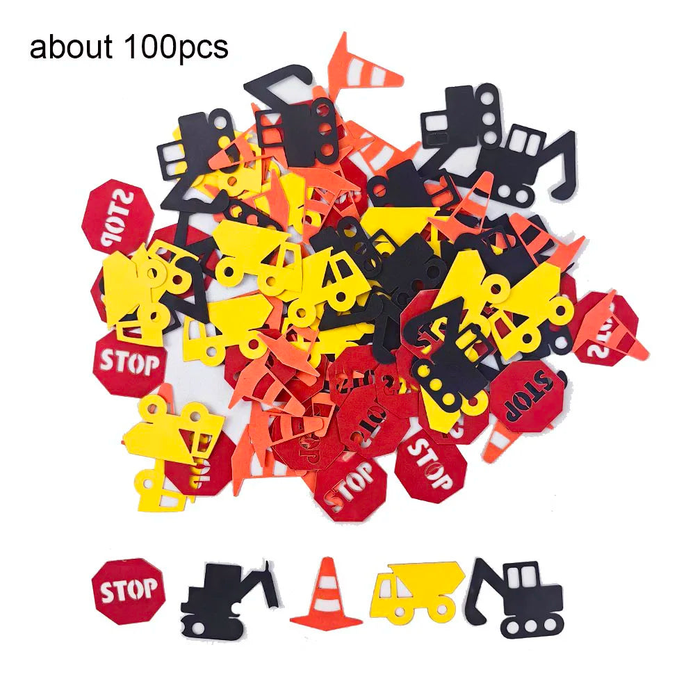 🚧 Party Zone Activated! Construction-Themed Tableware Set for Boys Who Dig Trucks 🛠️🎉 - ThiGui