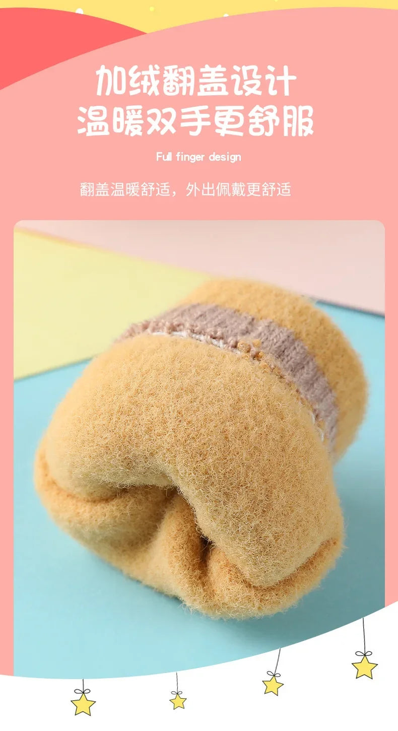 🦕 Dino Flip Gloves – Warm, Fun & Finger-Free for Little Writers! ❄️✋ - ThiGui