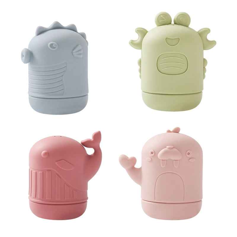 🐳 Soft Silicone Animal Bath Toys – Splash-Safe Fun with Cuddly Creatures! 💦🛁 - ThiGui