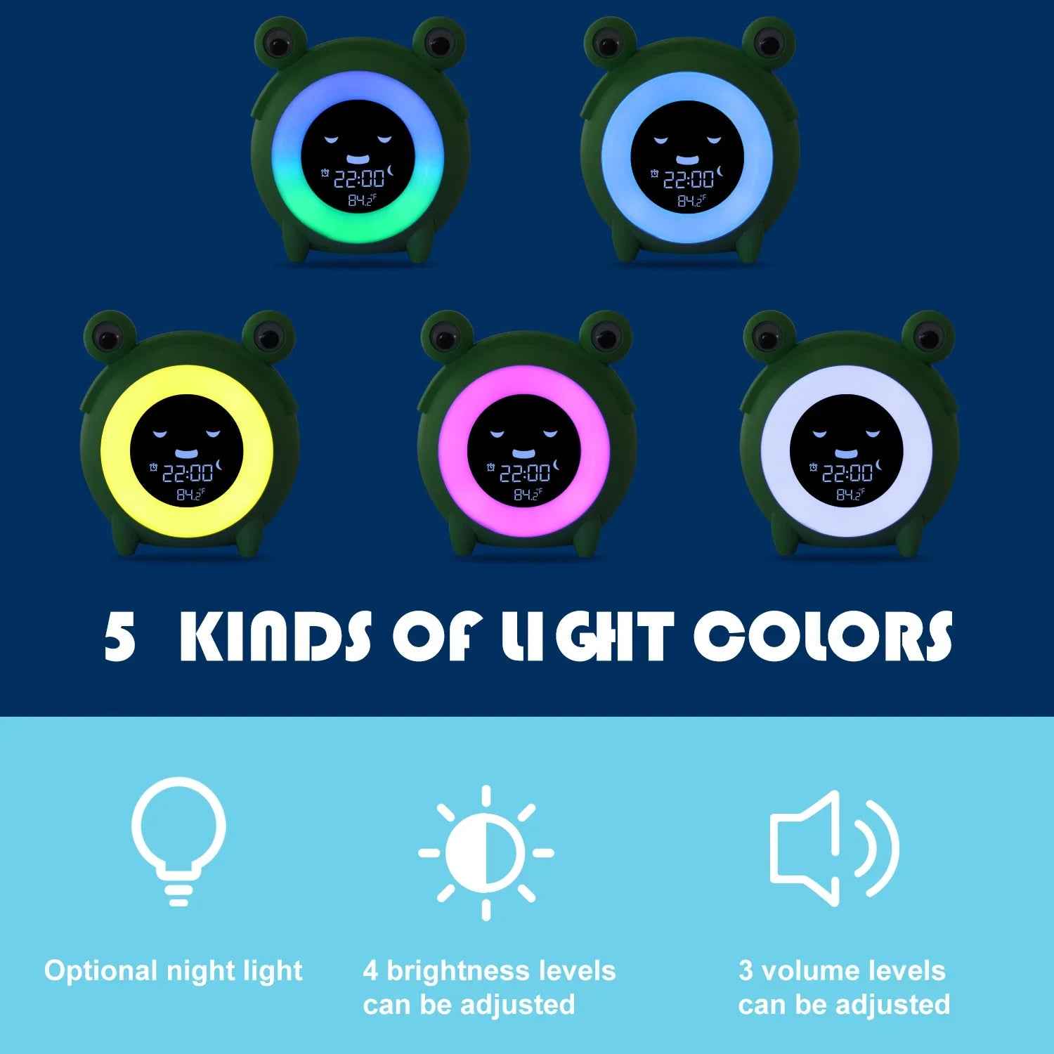 ⏰ Wake Up Happy – Animal Alarm Clock & Sleep Trainer for Kids! 🐻🌈 - ThiGui