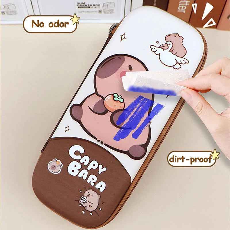 ✂️ Capybara Power Case – 3D Hard Shell Pencil Box That’s Tough, Cute & School-Proof - ThiGui