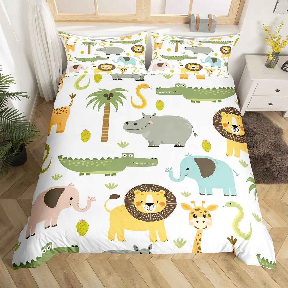 🦎 Wild Crocodile Duvet – Bold & Fun Bedding for Brave Boys! - ThiGui