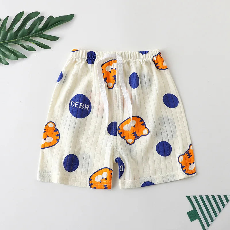 ☀️ Pure Cotton Summer Shorts – Comfy Coolness for Active Boys! 🩳🌈 - ThiGui