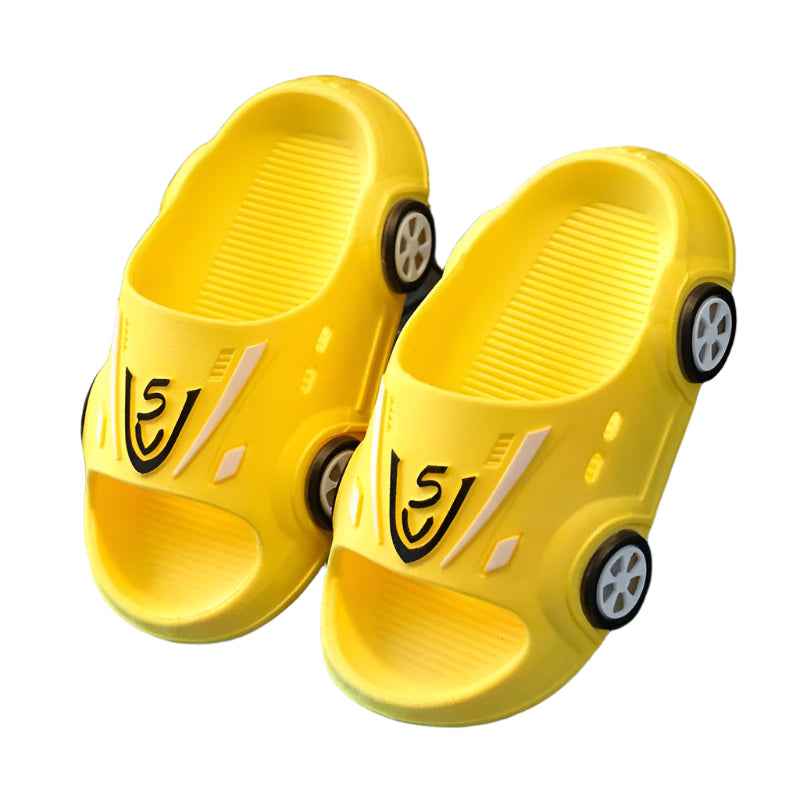 👟Vroom Vroom! Cool Cartoon Car Slippers for Boys – Comfy, Grippy & Super Fun! - ThiGui