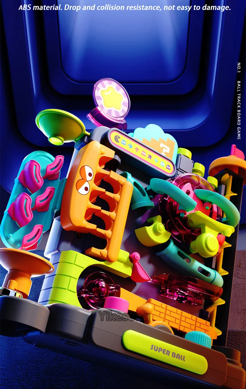 🧠🎢 Montessori Ball Track Adventure – Multi-Layer Rolling Fun for Growing Minds! 🔧👦 - ThiGui