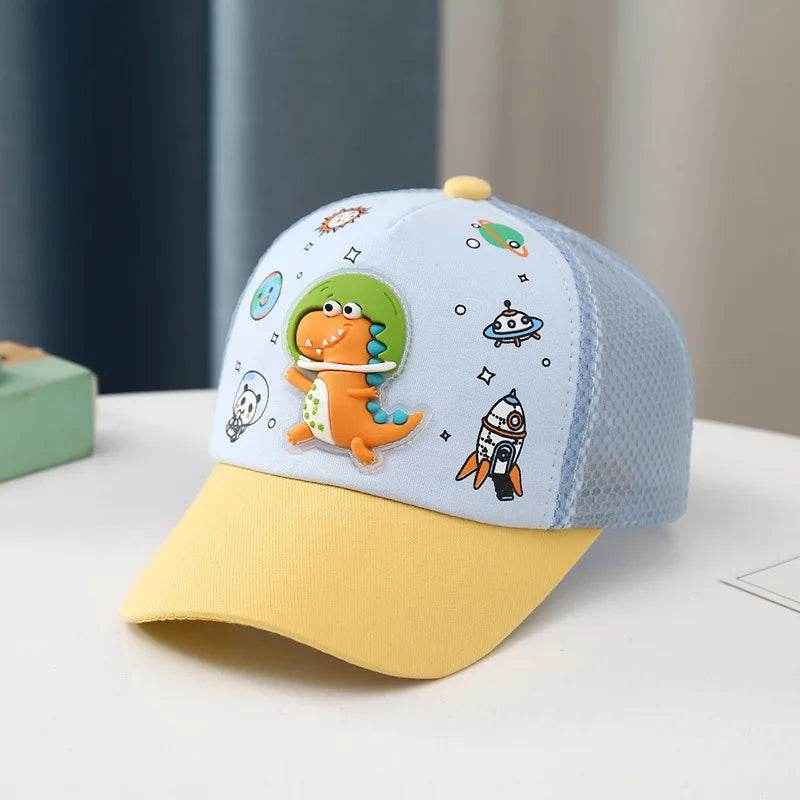 🌞Cool Dino Summer Hat for Boys – Light, Breezy & Sun-Smart Fun! - ThiGui