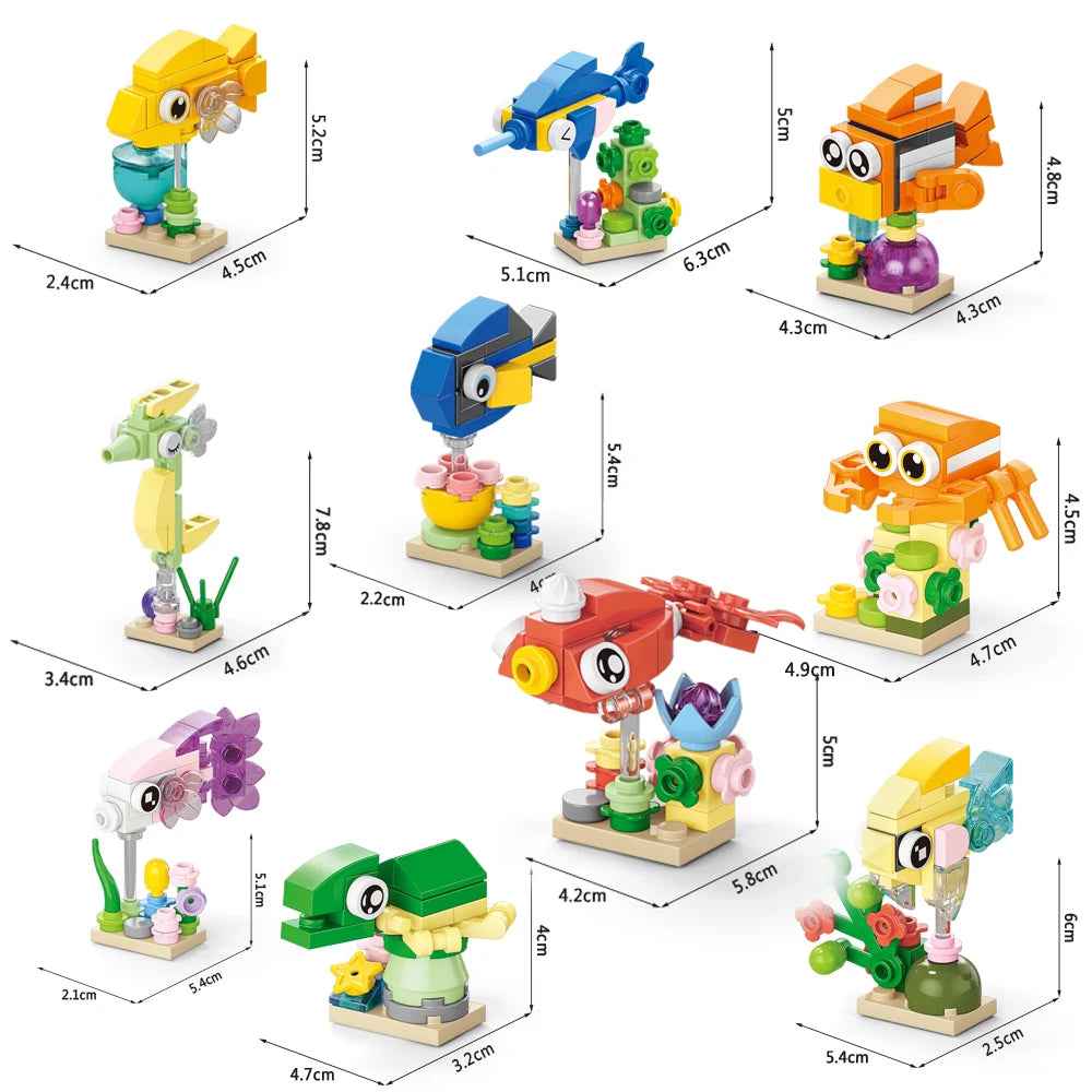 🧱 Animal World Building Blocks – 10-in-1 Fun with Bricks, Beaks & Paws! 🦁🐘🐟 - ThiGui