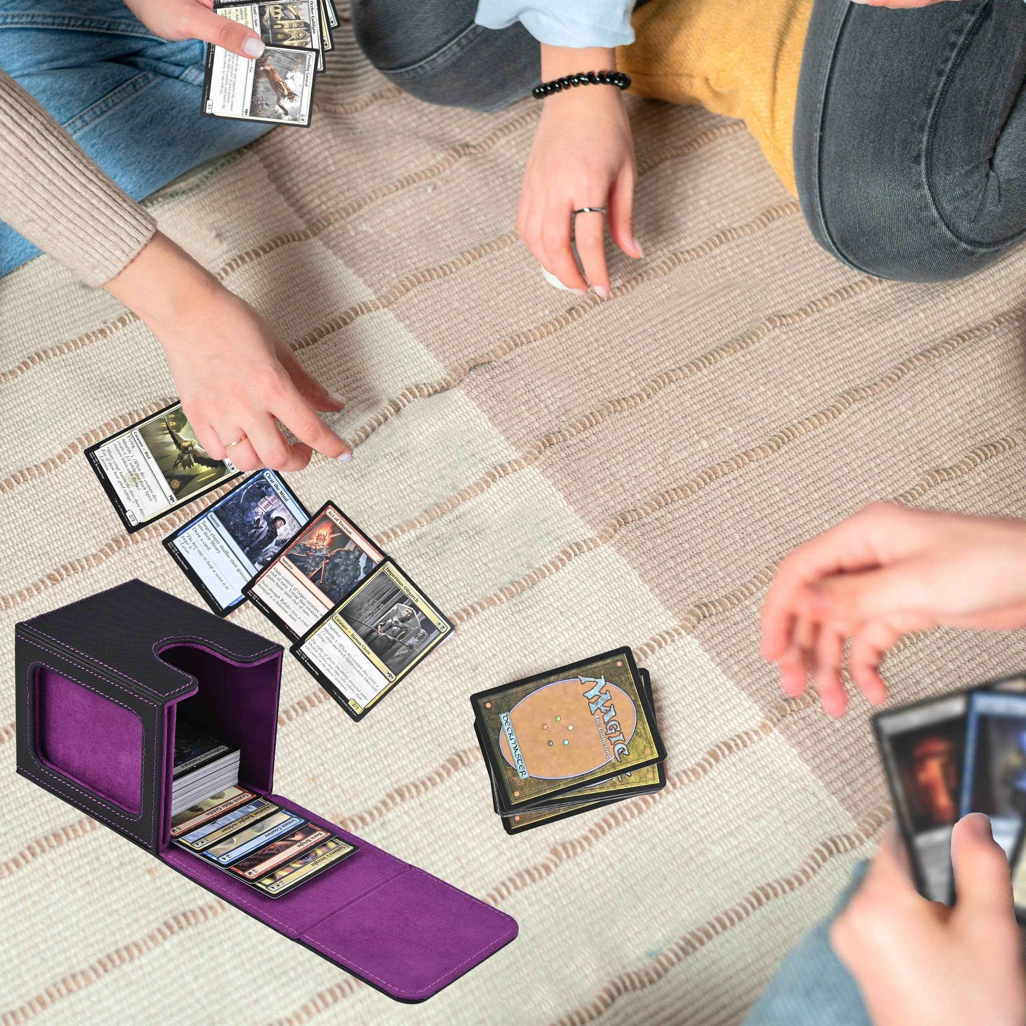 📚Stylish Magnetic Trading Card Box – Sleek, Safe & Perfect for Boys’ Favourite Decks! - ThiGui