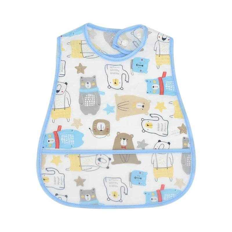 🍼Super Cute Waterproof Cartoon Bibs – Mealtime Magic for Messy Little Explorers! - ThiGui