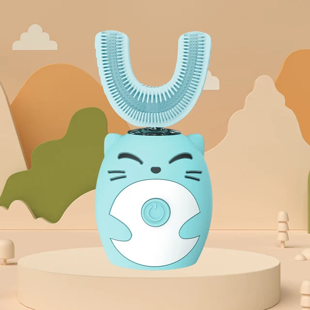 🪥⚡ Smart U-Shaped Electric Toothbrush – 360° Clean & Sonic Magic for Little Smiles! 😁👧👦 - ThiGui