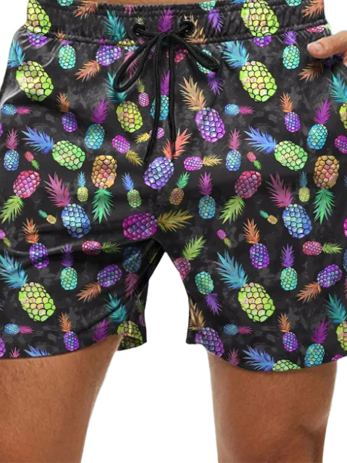 🌺 Bold & Breezy! Boys' Hawaiian 3D Floral Swim Shorts for Sunny Adventures 🏄‍♂️ - ThiGui