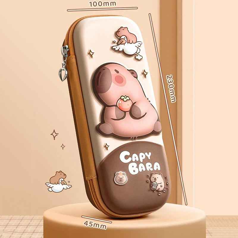✂️ Capybara Power Case – 3D Hard Shell Pencil Box That’s Tough, Cute & School-Proof - ThiGui