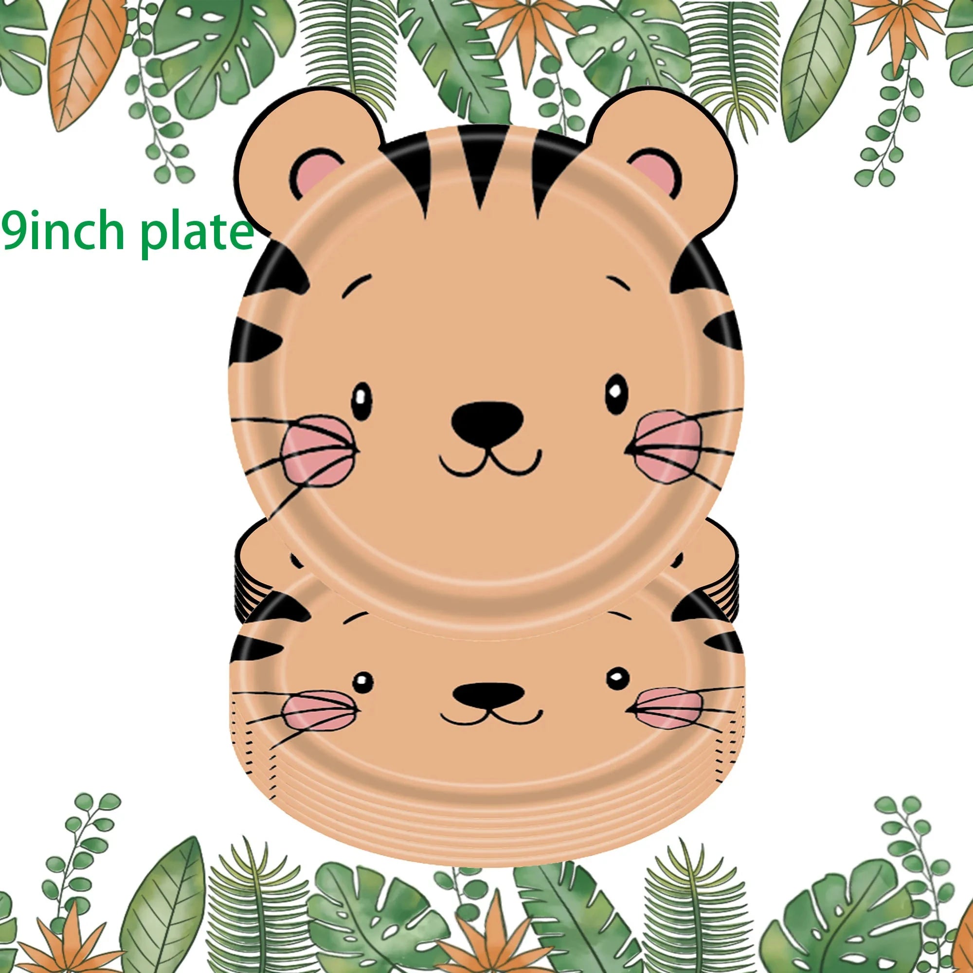 🦁🦓 Jungle Safari Party Tableware – Wild Fun for Little Explorers! 🎂🐘 - ThiGui