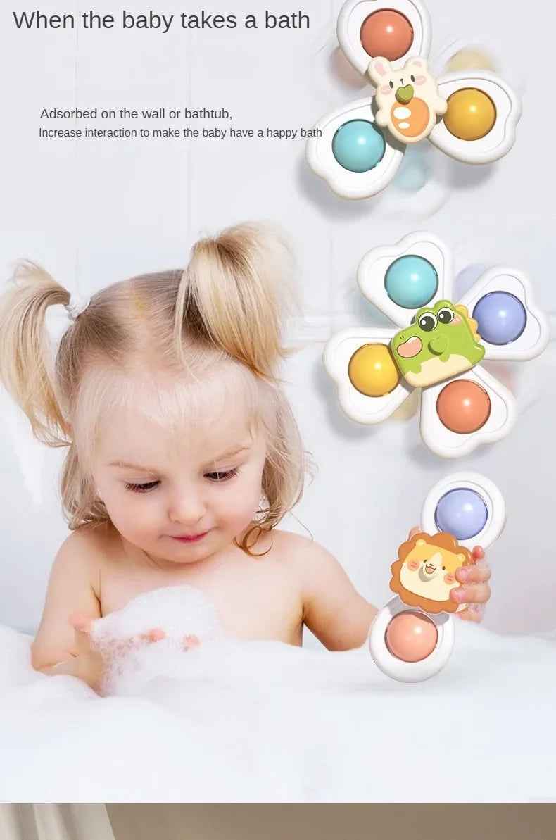 🌀 Spinner Suction Toys – Bath Time, Play Time, Anytime Fun! 🚿👶 - ThiGui