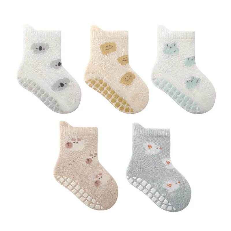 🧦 Cuteness Meets Comfort: 5 Pairs of Non-Slip Cartoon Socks Every Toddler Will Love! - ThiGui