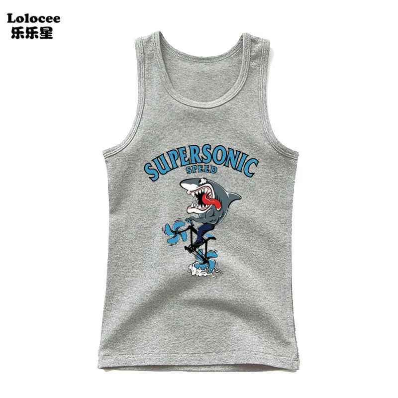 🦈 Cool Shark Power! Boys’ Summer Tank That Roars with Style - ThiGui
