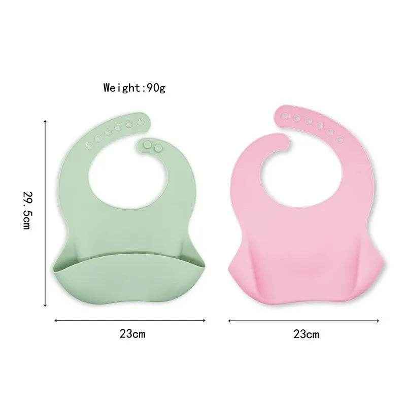 🌟Adorable & Practical! Mum-Approved Cartoon Silicone Bibs for Little Mess-Makers - ThiGui