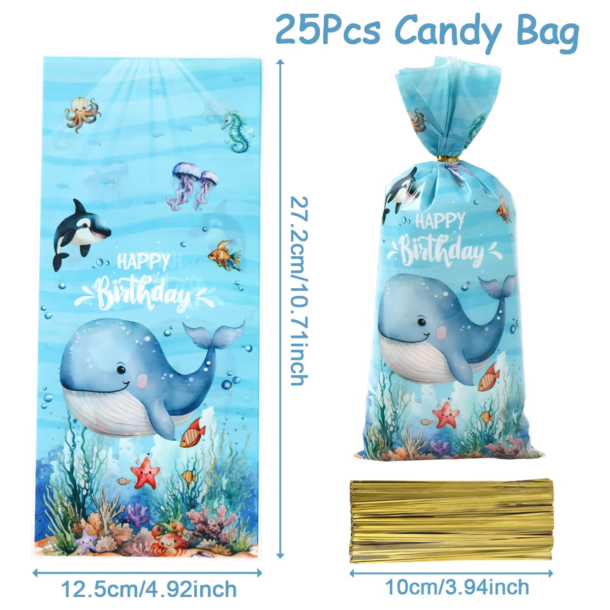 🐙🌊 Under the Sea Party Tableware – Ocean Fun for First Birthdays & Baby Showers! 🎂🐢 - ThiGui