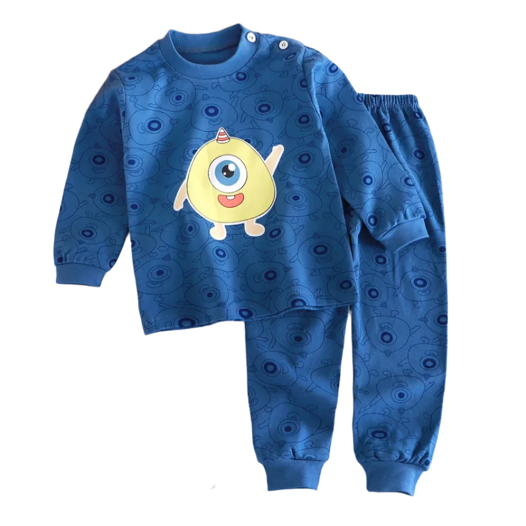 🌙 Cartoon Pajama Set – Soft, Snuggly Sleepwear for Little Dreamers! 🧒🛌 - ThiGui