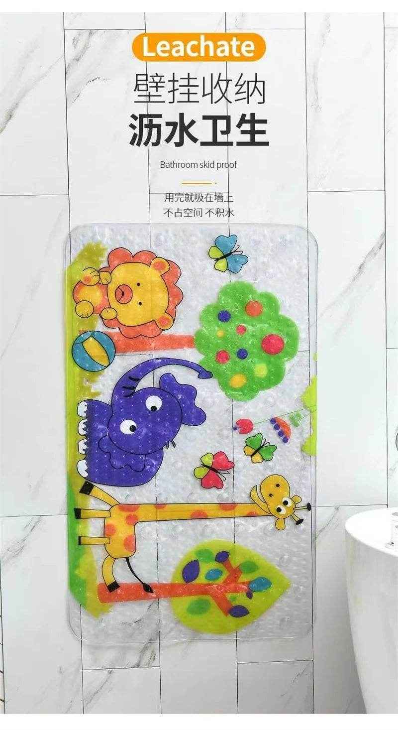 🐾 Safe, Sweet & Splash-Ready – Cartoon Suction Bath Mat for Kids Who Love Bathtime Fun! - ThiGui