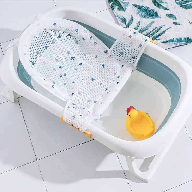 🛁 Hands-Free, Stress-Free – Baby Bath Net Support for Safe Splash Time! 🐣🧼 - ThiGui