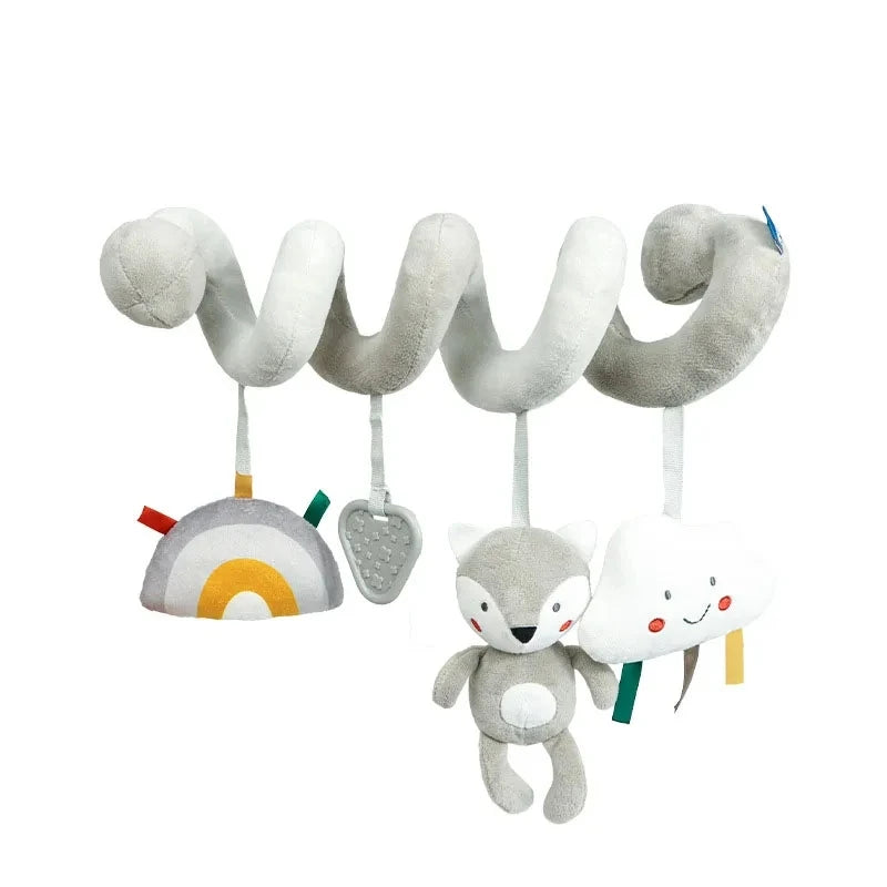 🐘 Snuggle, Shake & Smile! Hanging Plush Animal Rattles for Baby’s First Year 🍼💕 - ThiGui