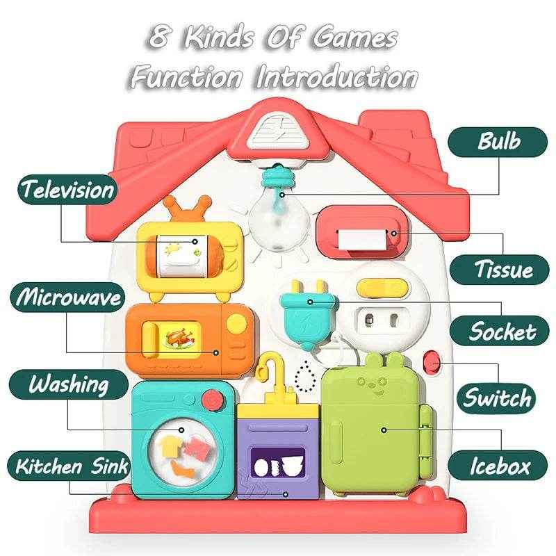 🎁Little Explorer’s Light-Up Busy Board – Switch, Learn & Play Anywhere! - ThiGui