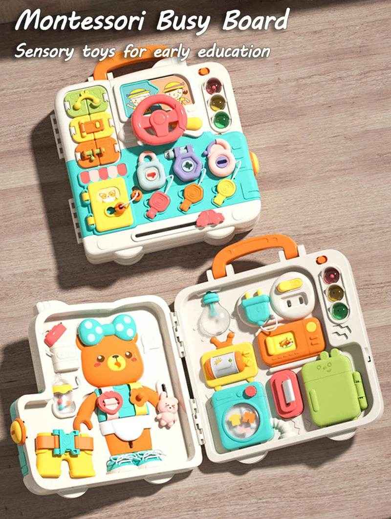 🎁Little Explorer’s Light-Up Busy Board – Switch, Learn & Play Anywhere! - ThiGui