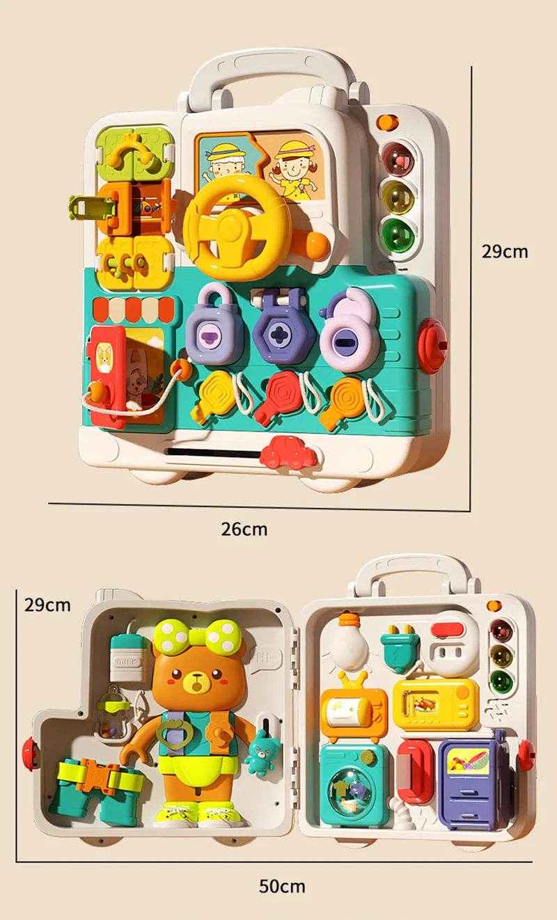 🎁Little Explorer’s Light-Up Busy Board – Switch, Learn & Play Anywhere! - ThiGui