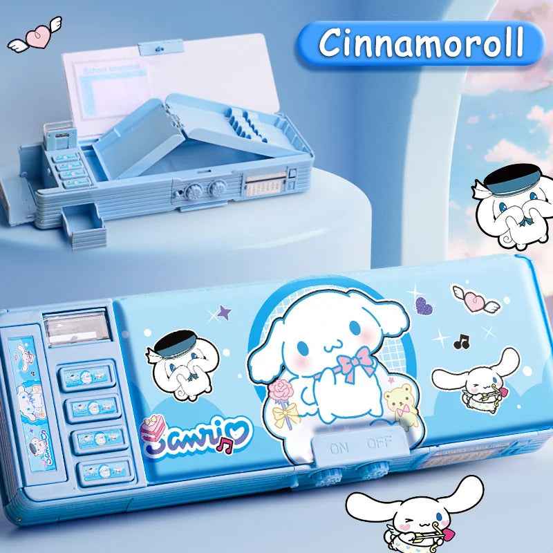 🎒Cinnamoroll Magic: Large Lockable Pencil Case for Kids – Cute, Secure & Super Spacious - ThiGui