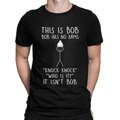 This Is Bob Stickman Joke Tee 😂🎭 Funny Vintage Cotton Graphic Shirt - ThiGui