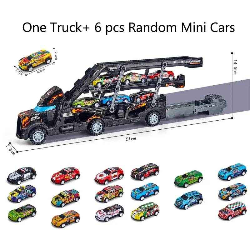 🚚Transforming Truck Toy with Folding Race Track for Boys Who Love Cars and Construction - ThiGui
