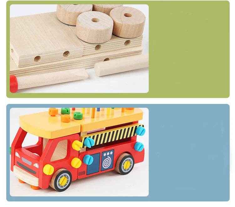 🌳Fix, Twist, and Learn! Montessori Wooden Busy Board for Hands-On Little Builders 🧰🪵 - ThiGui