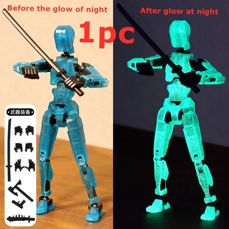 🦸‍♂️ Light-Up Titan Warriors! T13 Action Figures 🔦 | Pose, Play & Battle with Glowing Heroes - ThiGui