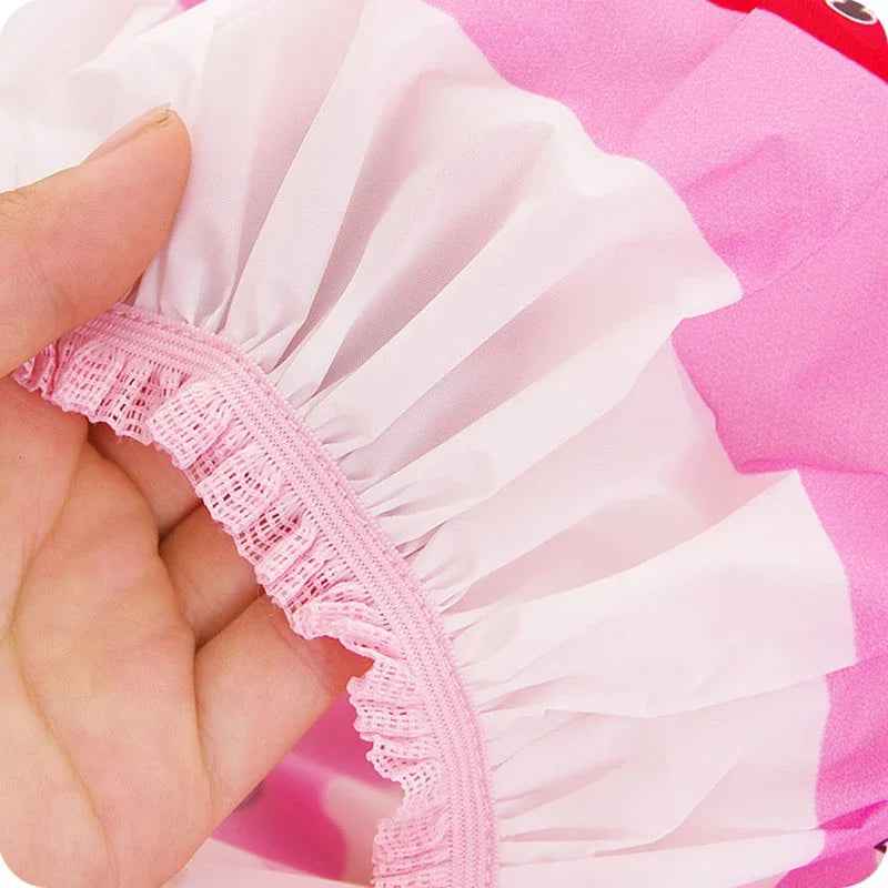 🛁Waterproof Cartoon Shower Hat for Boys Who Hate Getting Water in Their Eyes - ThiGui