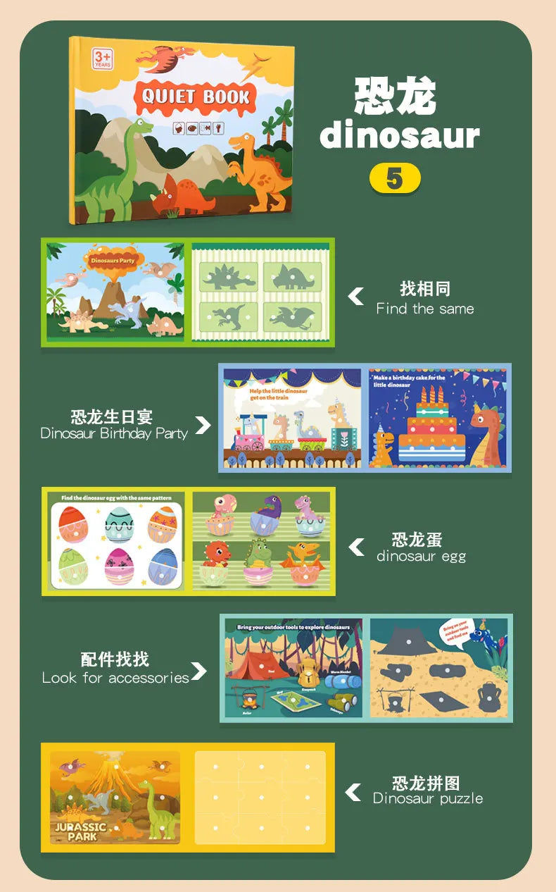 📘 My First Montessori Busy Book – Hands-On Learning Fun for Little Minds! 🧠✨ - ThiGui