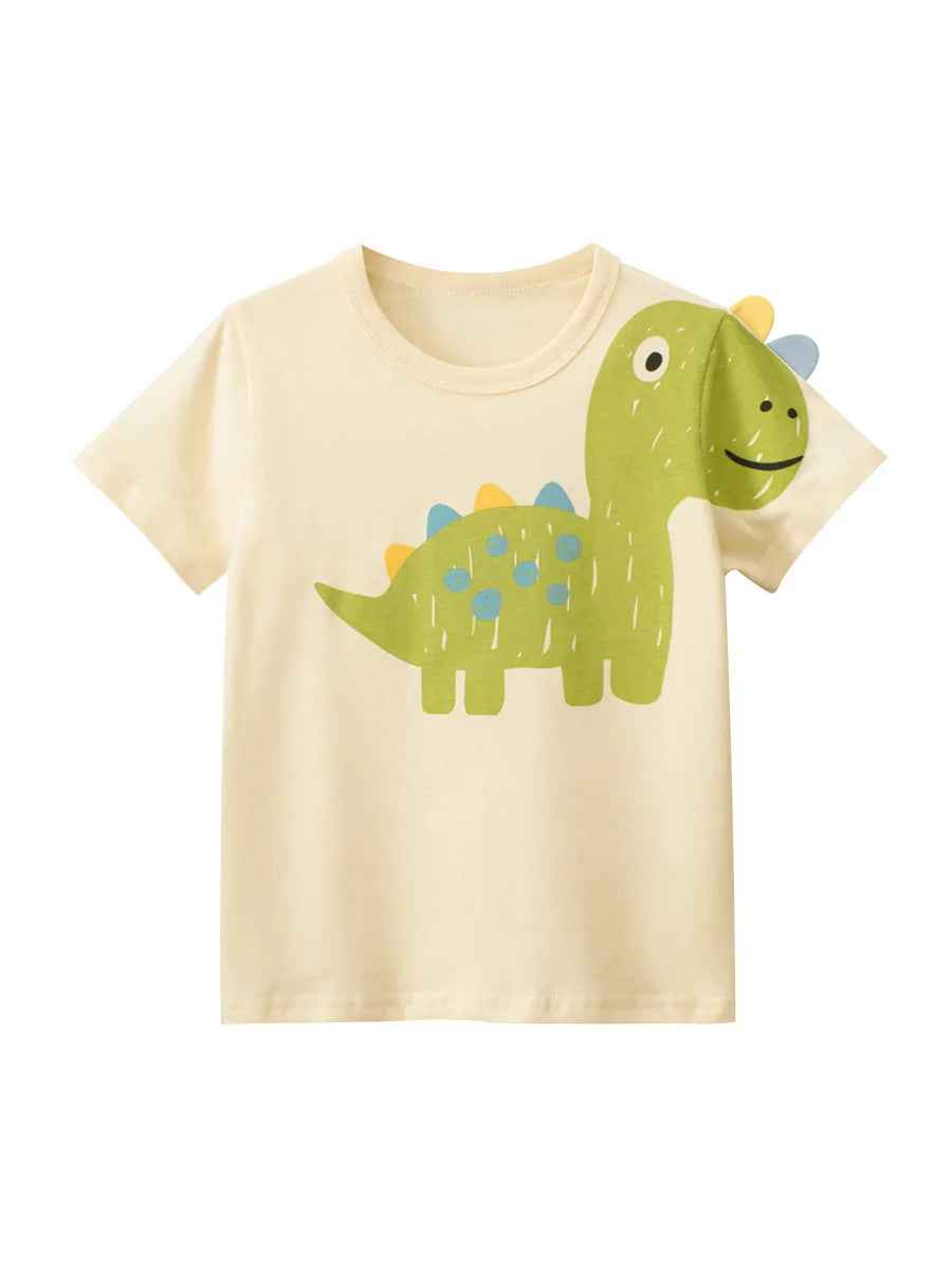 🦖💥 Dino-Mite Summer Tee for Boys – Where Comfort Meets Adventure! - ThiGui