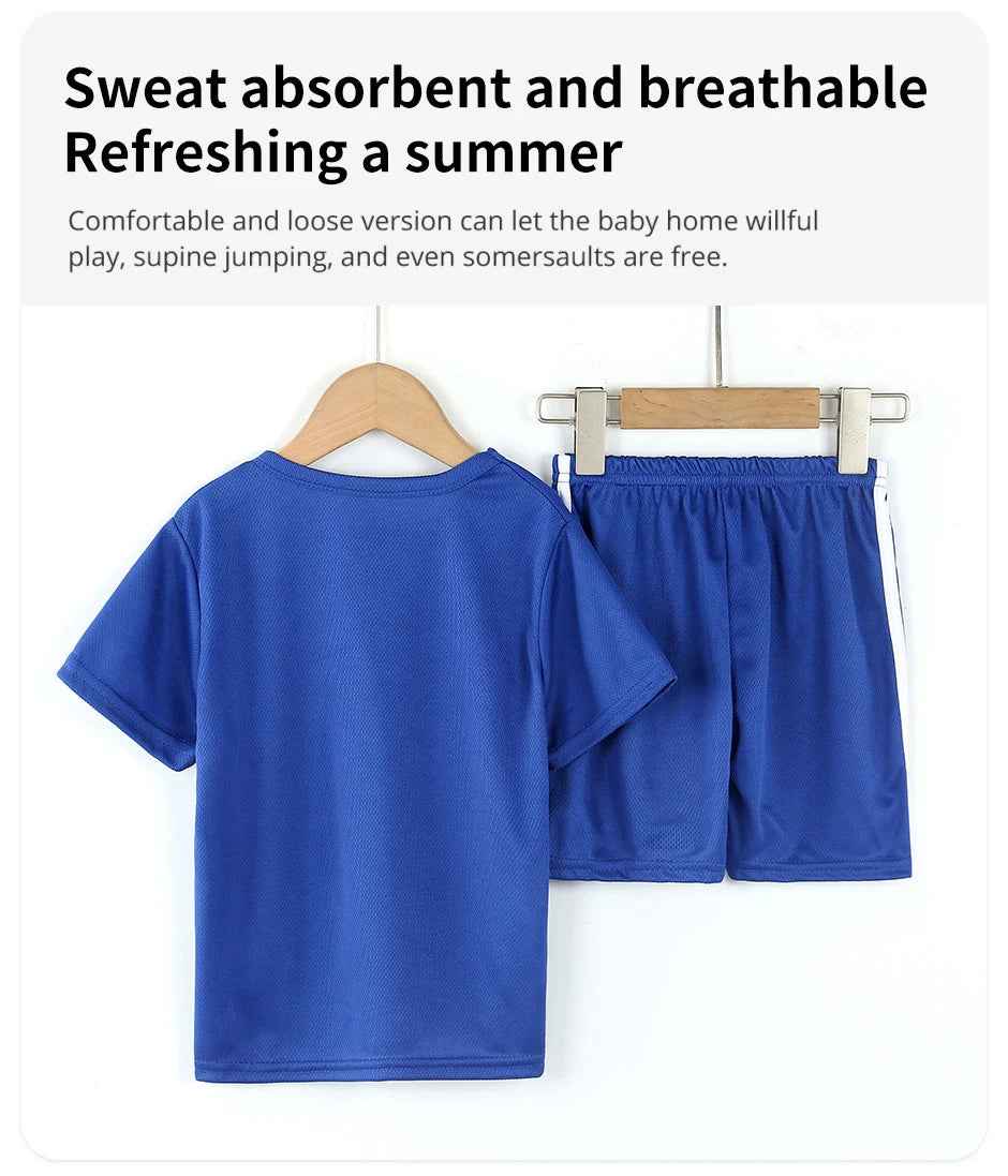 Breezy Summer 2-Piece Set – Quick-Dry Vest & Stretch Shorts for Active Boys on the Go! - ThiGui