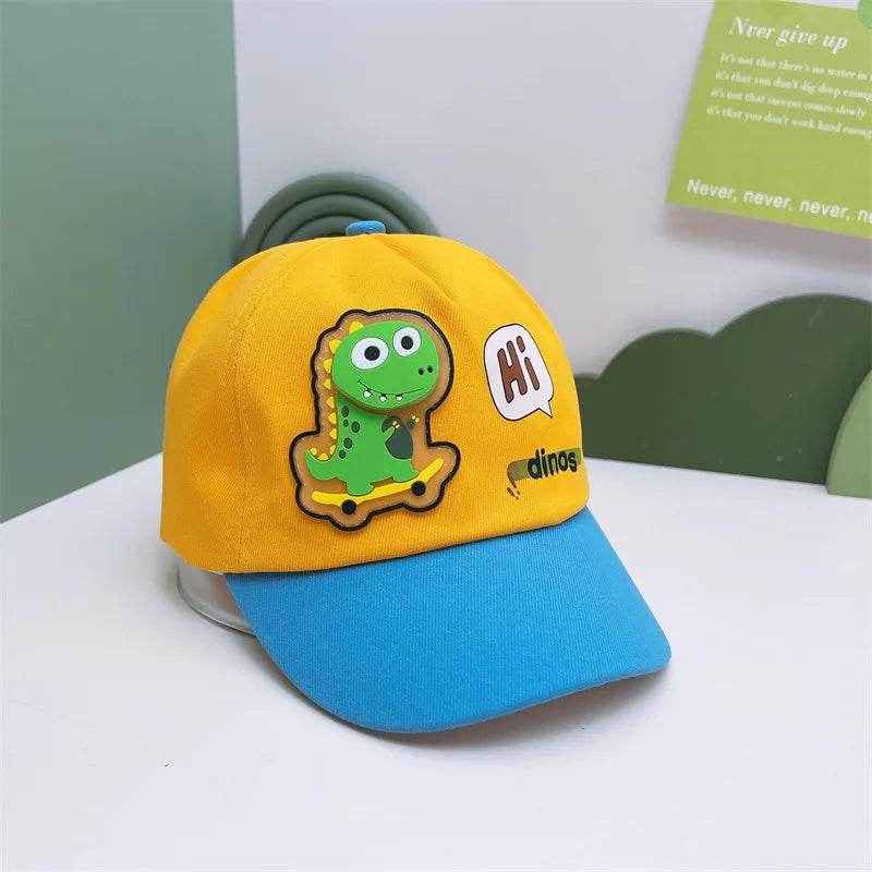 🧢Roarsome Dino Cap – The Comfy, Cool Hat Every Little Explorer Needs This Summer! - ThiGui