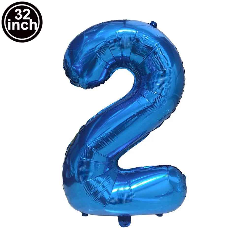 🎈Big Birthday Style – Navy Blue Number Balloons for a Picture-Perfect Party! - ThiGui