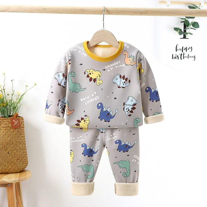❄️ Super Snuggly & Winter-Ready – Padded Pajama Set for Cosy Little Ones! 🌙🧸 - ThiGui