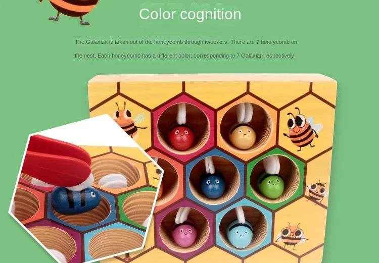 🌳Busy Bees Color Matching Game – Montessori Wooden Fun for Clever Little Hands - ThiGui
