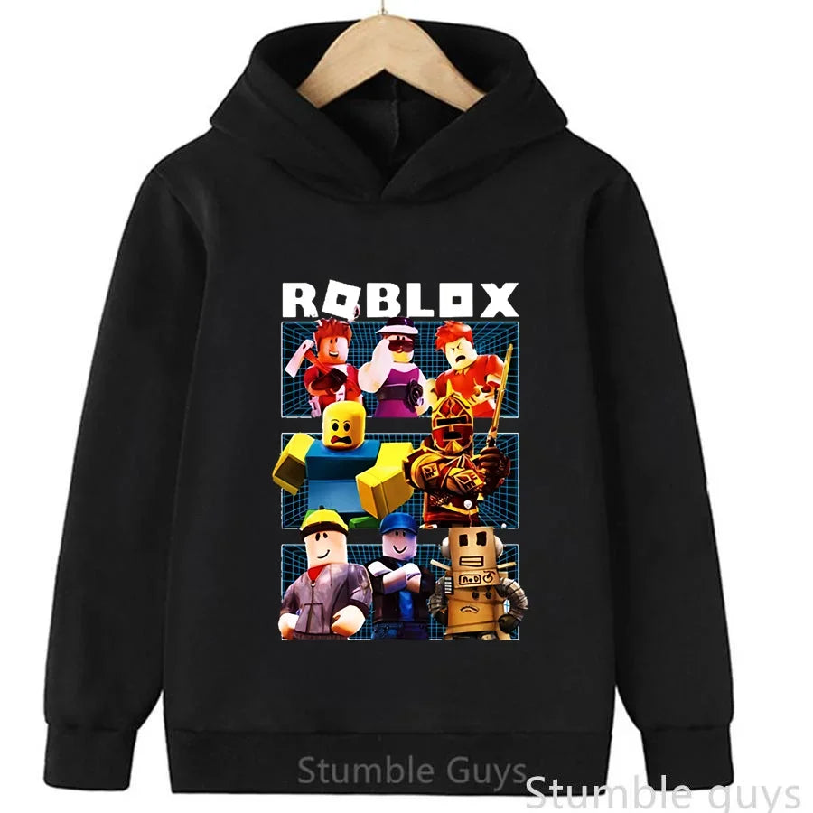 Roblox Autumn Kids Hoodie 🎮🍂 Trendy Game Graphic Sweatshirt - ThiGui