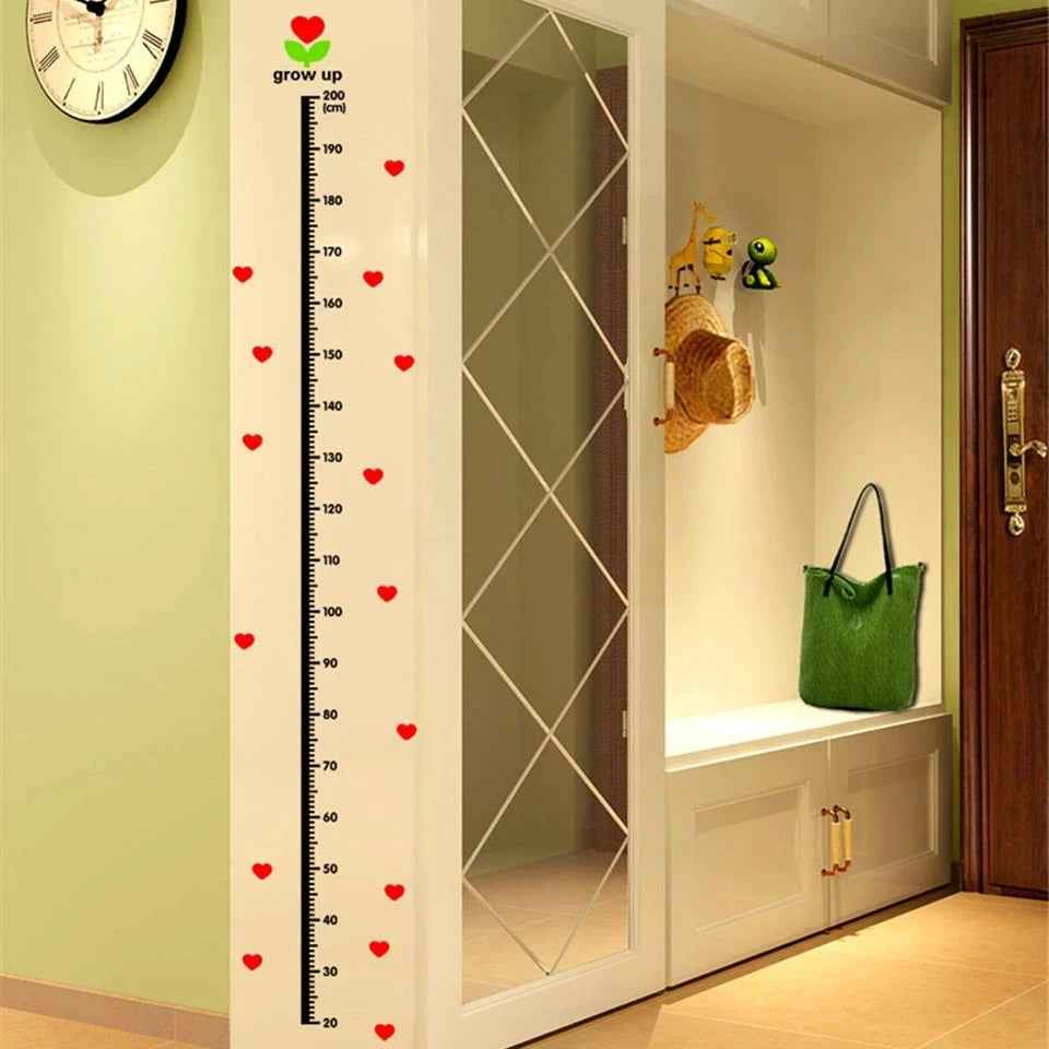Watch Me Grow! Cute Animal Height Chart Wall Sticker for Boys’ Rooms - ThiGui