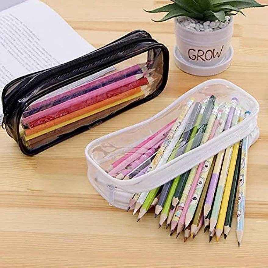 💡Pretty & Practical! Kawaii Transparent Pencil Case Every Girl Will Love - ThiGui