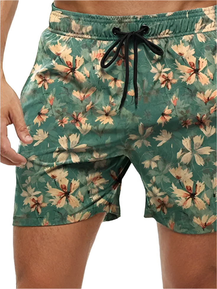 🌺 Bold & Breezy! Boys' Hawaiian 3D Floral Swim Shorts for Sunny Adventures 🏄‍♂️ - ThiGui