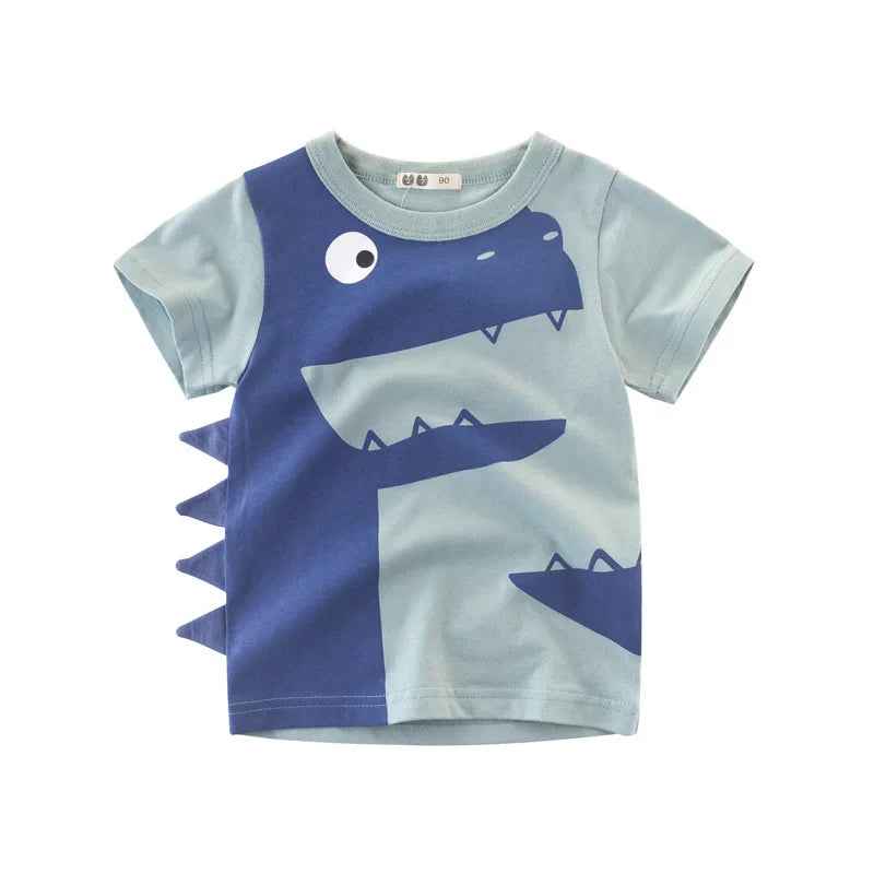 🦖💥 Dino-Mite Summer Tee for Boys – Where Comfort Meets Adventure! - ThiGui