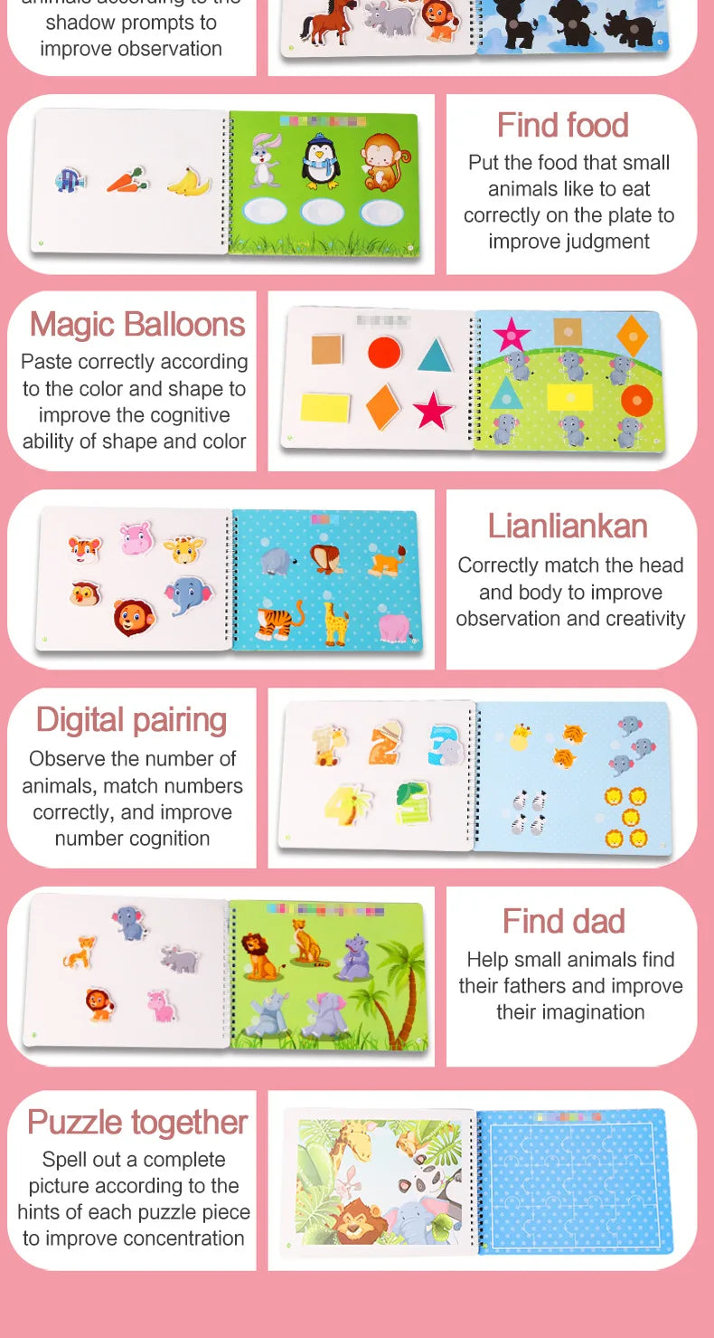 📘 My First Montessori Busy Book – Hands-On Learning Fun for Little Minds! 🧠✨ - ThiGui