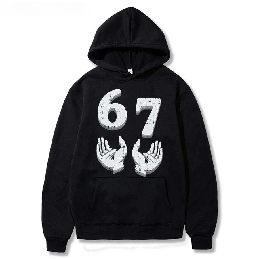 Bruh 67 Six Seven Brainrot Hoodie 😎🔥 Cool & Cosy Kids Streetwear Sweatshirt - ThiGui