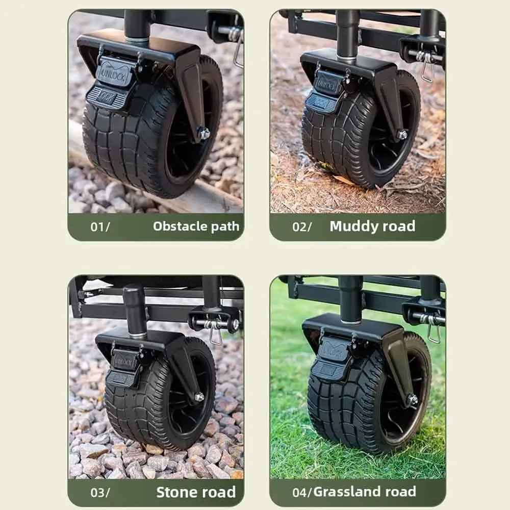 🛒 Pack, Pull & Go! – Heavy-Duty Folding Wagon for Family Adventures 🚗🏖️ - ThiGui